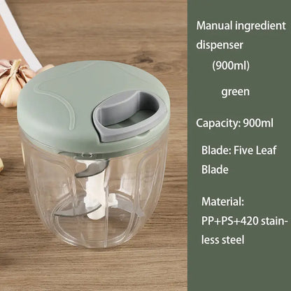 STAINLESS MANUAL CHOPPER - QUICK FOOD PREP SOLUTION