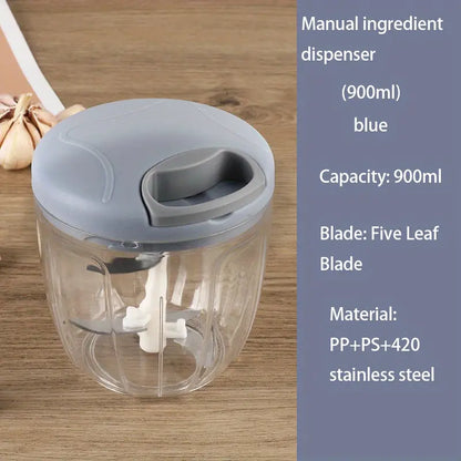 STAINLESS MANUAL CHOPPER - QUICK FOOD PREP SOLUTION